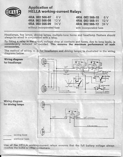 wiring diagram  hella driving lights