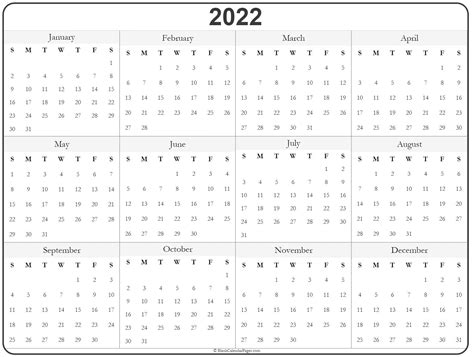 printable yearly calendar  printable calendar monthly