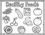 Healthy Coloring Kindergarten Foods Sheets Activities Language Dual Food Kids Pages Unhealthy Health Preschool Spanish Drawing Theme Activity Group Nutrition sketch template