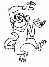 Coloring Pages Monkeys Kids Animated Monkey Fun Votes sketch template