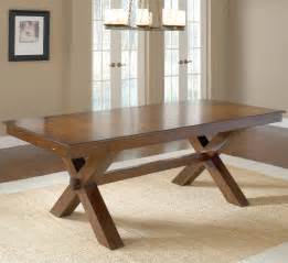 trestle dining table   leaves