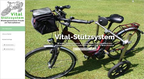 das vital stuetzsystem fahrrad stuetzraeder fuer erwachsene und senioren