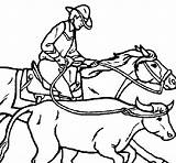 Cowboy Coloring Cow Colorear Cowboys Coloringcrew Book sketch template