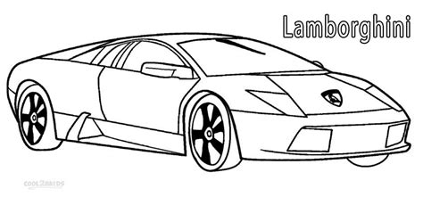 printable lamborghini coloring pages  kids coolbkids race car