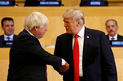 boris johnson  donald trump enjoy friendly handshake  world leaders gather   summit