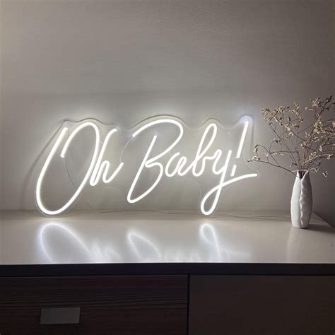 baby neon light led sign lights  mount decoration etsy