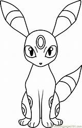 Umbreon Pokémon Eevee Sheets Coloriage Colorare Getcolorings Tekeningen Universum Verf Raichu sketch template