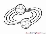 Coloring Football Pages Soccer Balls Printable Sheet Title sketch template
