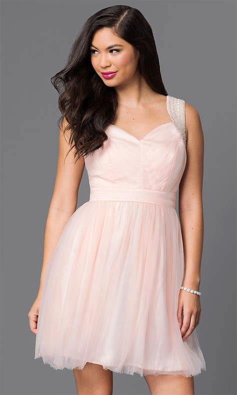 Cute Short Homecoming Dress With Sequins Promgirl