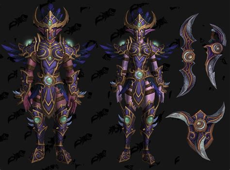 just found this fan made night elf heritage armor concept and its