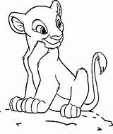 Lion Baby Coloring Pages King Cute Color Getdrawings Kids Simba Template sketch template
