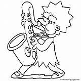 Coloring Pages Marge Simpson Simpsons Getdrawings sketch template
