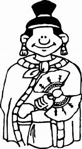 Aztec Coloring Human Girl Wecoloringpage Pages sketch template