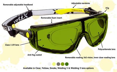 Voltx Quad 4 In 1 Full Lens Reading Insert Safety Glasses 1 0