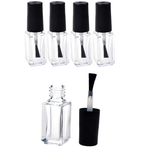 pack ml glass nail polish bottles empty nail polish clear bottles