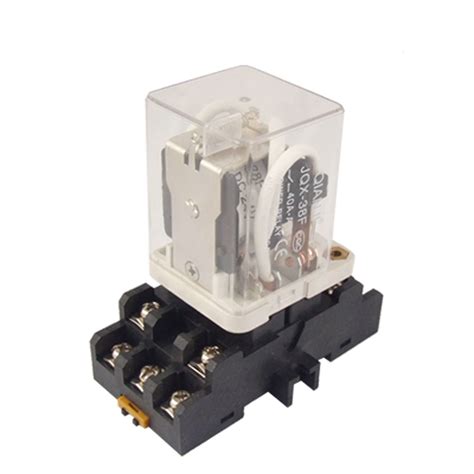 unique bargains jqx  dc  coil  power relay  pin pdt    nc  socket walmartcom