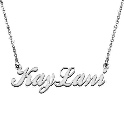 Custom Made Friendship Tiny Letter Name Necklace For Her Kaylani On