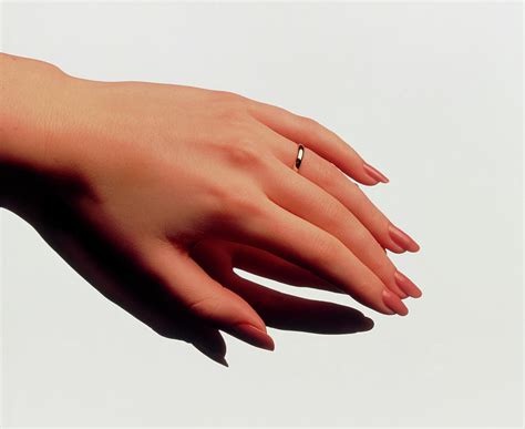 womans manicured hand  polished fingernails photograph  phil