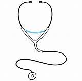 Stethoscope Draw Drawing Step sketch template