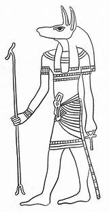 Egyptian Egypt Isis Goddesses Anubis sketch template