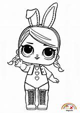 Lol Coloring Pages Doll Surprise Dolls Bunny Kids Hops Omg Book Printable Color Print Baby Cartoon Costume Colouring Sheets Bettercoloring sketch template