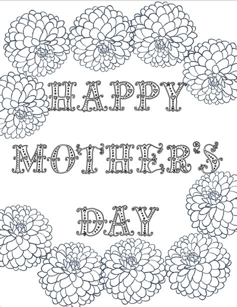 mothers day coloring pages  adults  mothers day coloring pages