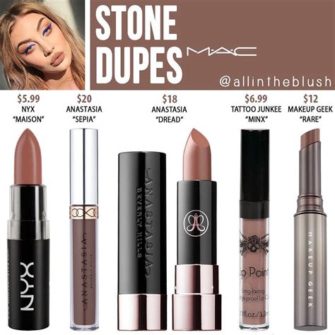 🗿stone Dupes🗿 From Mac Cosmetics Mac Stone Lipstick Lipstick Dupes