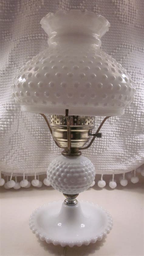 Of Cats And Cardstock Old Made New Hobnail Milk Glass Lamp