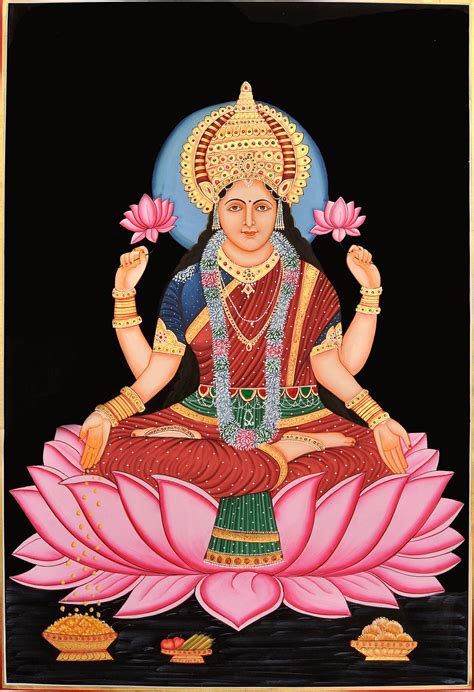 lakshmi goddess  peace prosperity  good luck exotic india art
