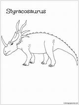 Styracosaurus Pages Dinosaurs Coloring Color sketch template