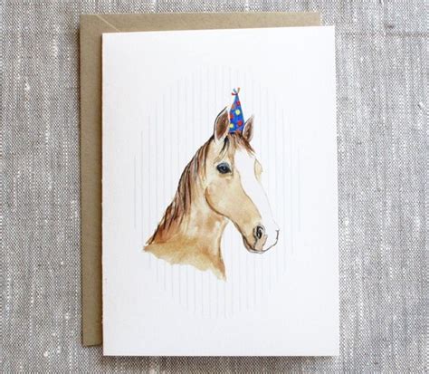 horse card horse birthday card equestrian birthday card