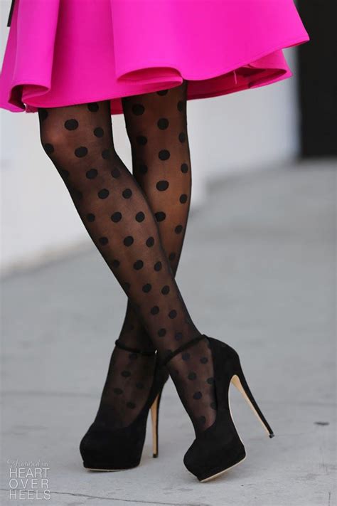 101 gorgeous shoes from pinterest heart over heels fashion inspiration polka dot tights