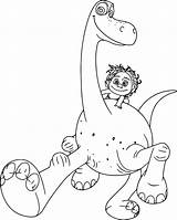 Arlo Dinosaur Spot Good Coloring Pages Cartoon Disney Wecoloringpage sketch template