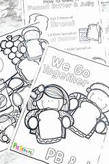Coloring Jelly Sandwich Preschoolplayandlearn sketch template
