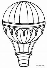 Air Balloon Hot Coloring Pages Printable Kids Vintage Cool2bkids sketch template