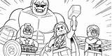 Lego Avengers Coloring Pages Marvel Super Color Print sketch template