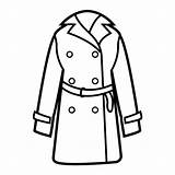 Coat Abrigo Coloring Pages Clipart Winter Jacket Clothes Kindergarten Preschool Sketch Clip Template sketch template