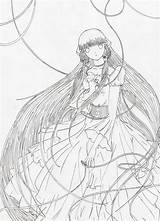 Chobits Chii Lineart sketch template