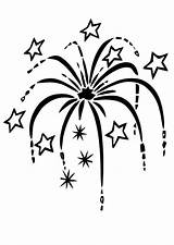 Fireworks Coloring Pages Printable Large sketch template