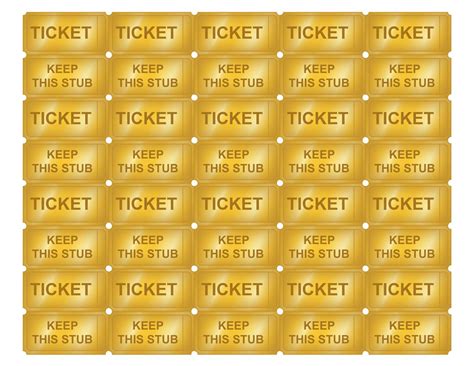 printable golden ticket templates blank golden  ticket
