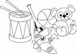 Juguetes Colorear Jugueterias Imagui Brinquedos Objetos Infantiles Tambor Compartir D12 sketch template