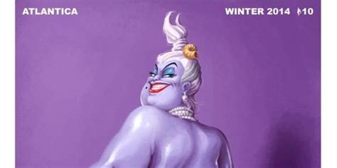 the little mermaid s ursula goes naked on the cover of