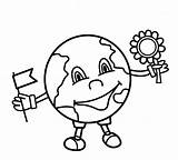 Earth Coloring Pages Cute Wallpapers Boyama Dã Nya Library Clipart Drawings sketch template