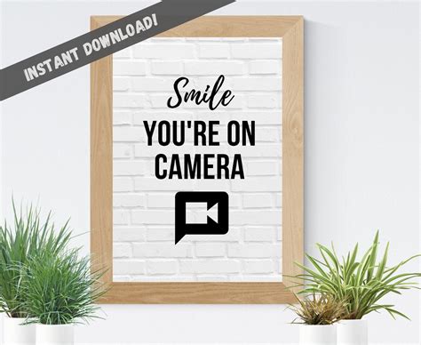 youre  camera printable sign instant  etsy printable