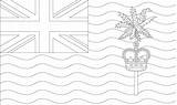 Coloring Indian Ocean Pages Flag British Territory Designlooter Flags Clipart Library sketch template