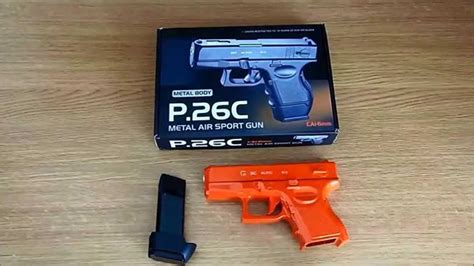 Unboxing And Shooting Of P 26c Bb Gun Youtube