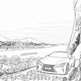 Lexus Colouring Car Lc Own Racing Relaxing Idyllic Settings Template Features Much Road Two Do sketch template
