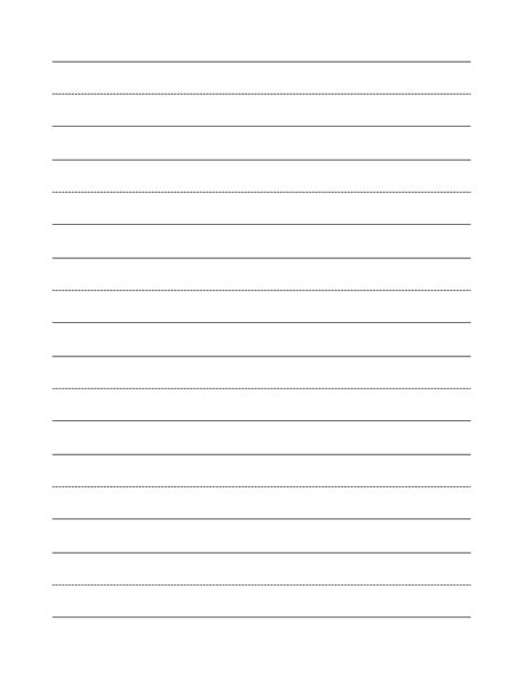 primary writing paper blank wdotted mid  ptblack linedportrait