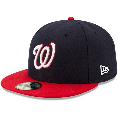 youth new era navy red washington nationals authentic collection on