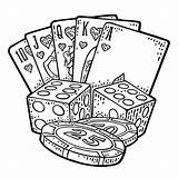 Casino Poker sketch template